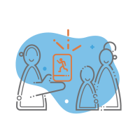 The majority recommends our products to friends and family blue-38